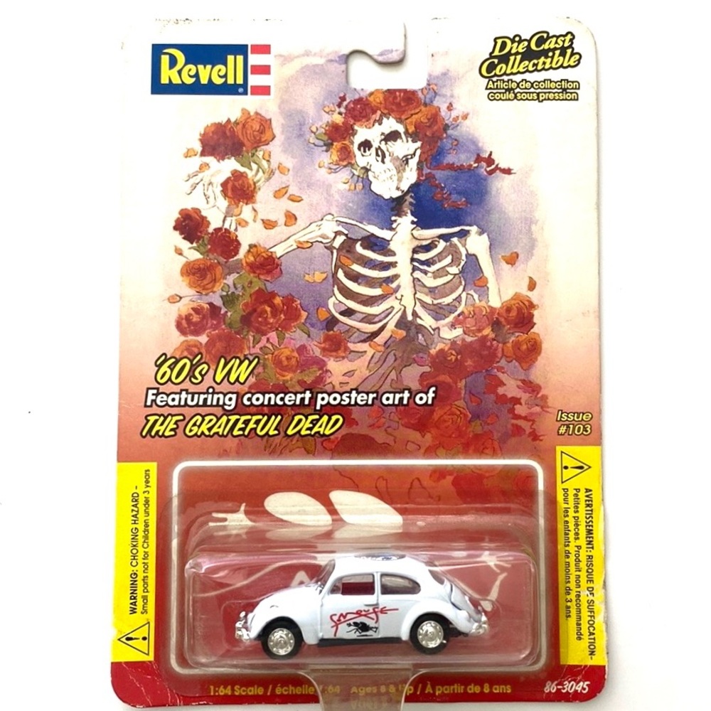 The Grateful Dead Themed Revel 1960s Model VW Beetle Die Cast Collecti…